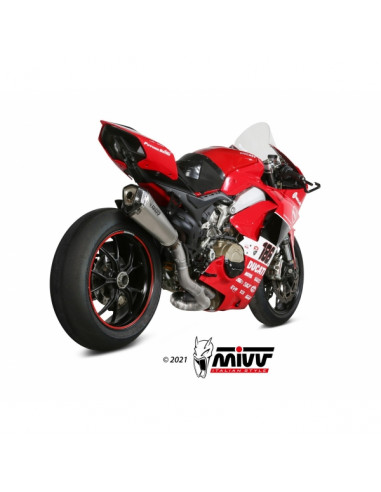 Complete exhaust system MIVV 2x1 Delta race Full Titanio Ducati Panigale V4 2018-22