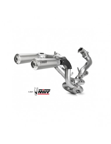 Complete exhaust system MIVV 2x2 X-M1 Titan Ducati Panigale V2 2020-23